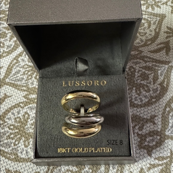 lussero Jewelry - Silver and Gold Designer Accessory lussero sz 8 rings